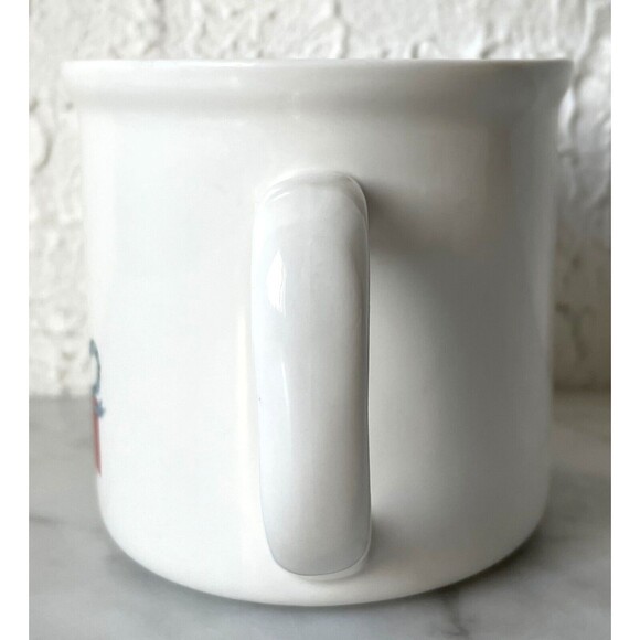 Pottery Barn & Denise Fiedler Mug Whimsical Cat WIth Wrapped Gift Coffee Cup - Picture 4 of 6